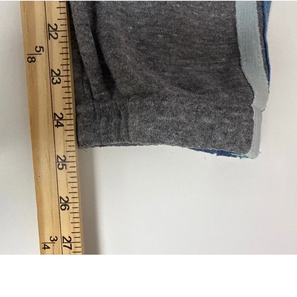 AVIATOR NATION KID'S 5 STRIPE SWEATPANTS GREY/BLUE SIZE 14 ATHLEISURE RETRO EUC